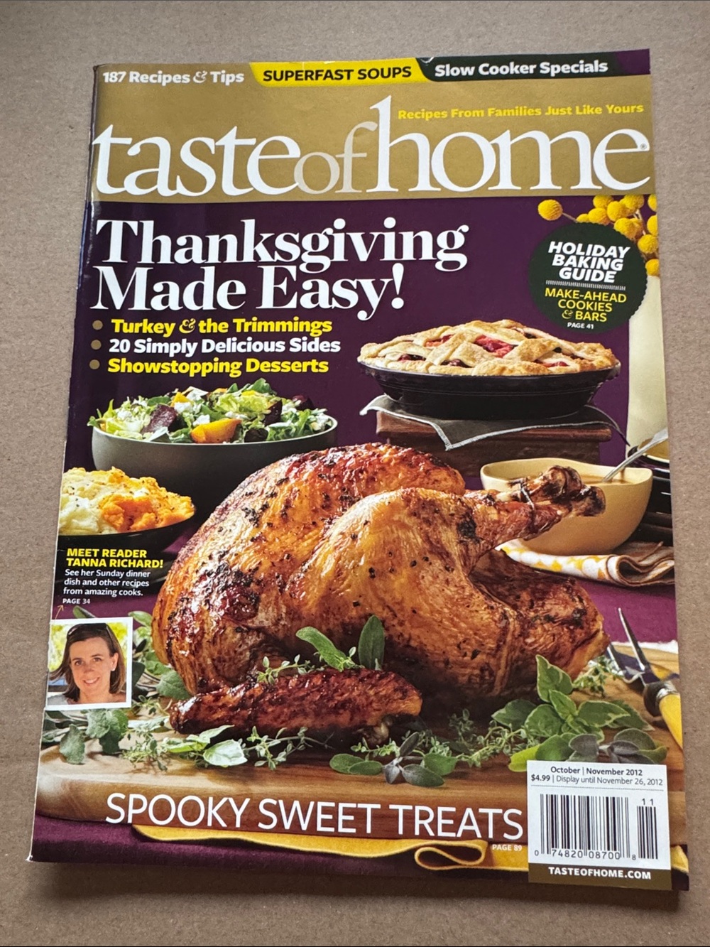 5/$15 Taste of Home Thanksgiving Made Easy - October November 2012